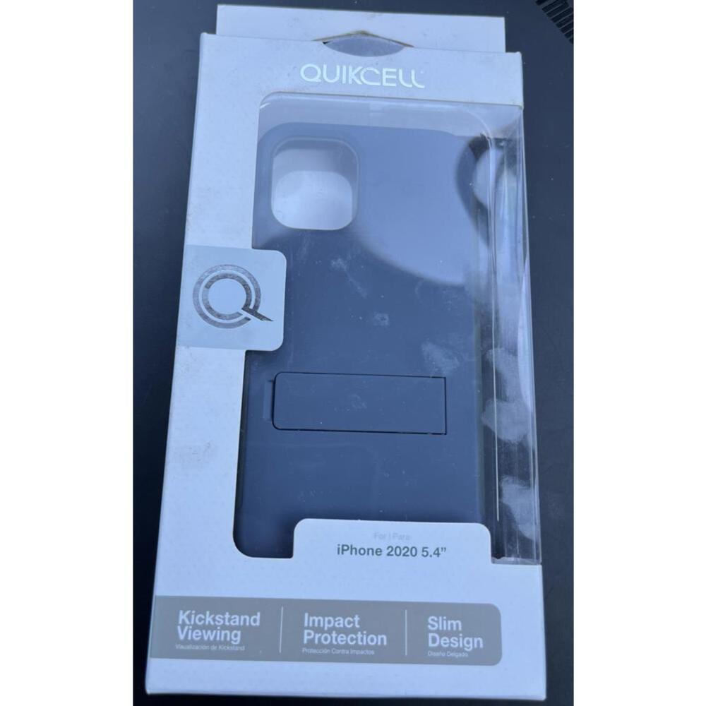 QuikCell Kickstand Case iPhone 12 Mini 5.4" Navy‎ Blue Slim Impact - NEW